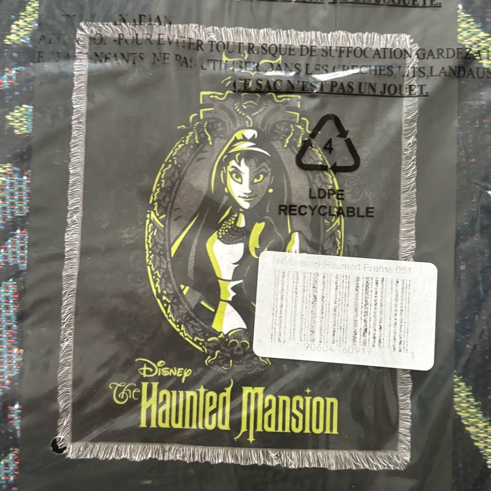 Disney Haunted Mansion Haunted Frame Tapestry Blanket Throw - Picture 3 of 5